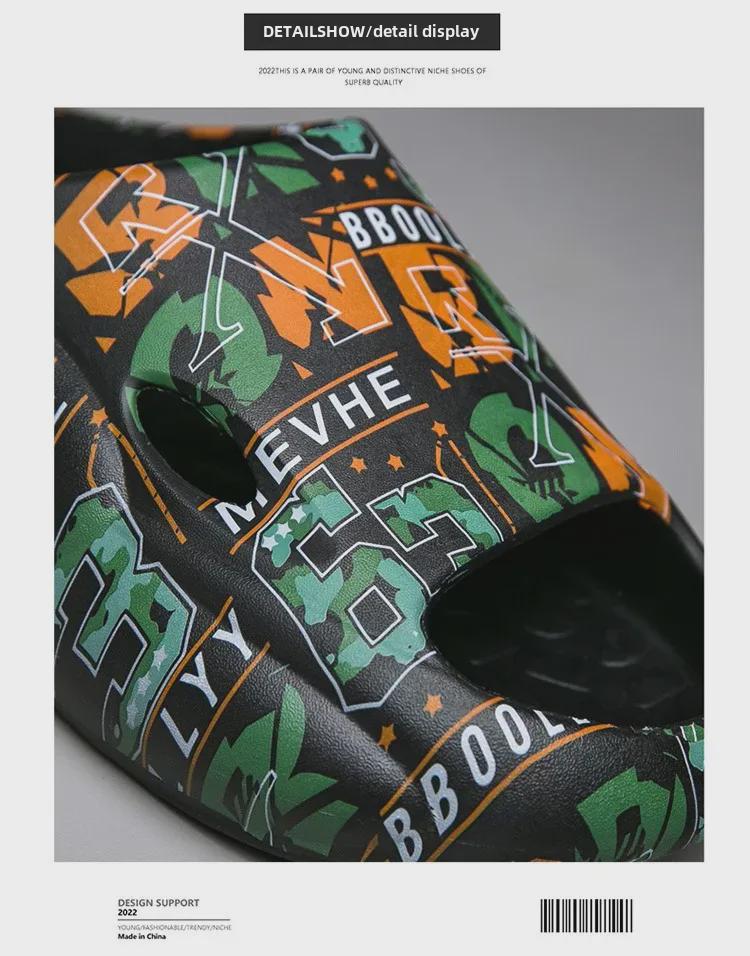 Męskie Lekkie Antypoślizgowe Klapki Casual w Dużych Rozmiarach - Modne Sandały Sportowe Outdoor