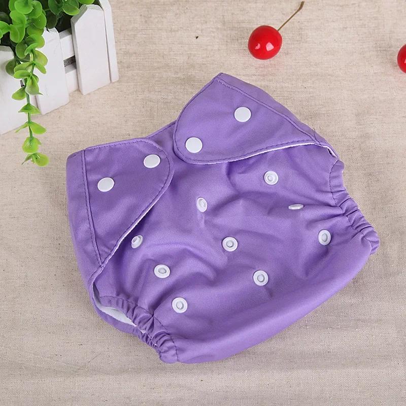 0-6 Months Baby Baby Nappies Washable Reusable Absorbent Eco Nappy Cover New Adjustable Candy Colour Potty Training Pants