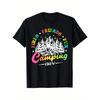 Camping Crew Fires Friends Fun Graphic Tee Breathable Cotton Short Sleeve T-Shirt for Men