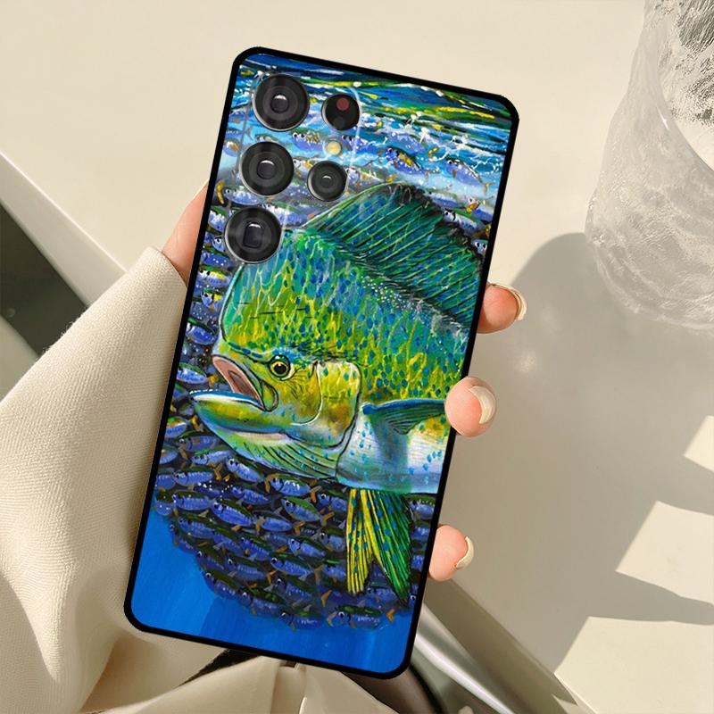 Mahi Gamefish Case For Samsung Galaxy S22 S21 Ultra Note 20 S8 S9 S10 Note 10 Plus S20 FE S21 FE Cover