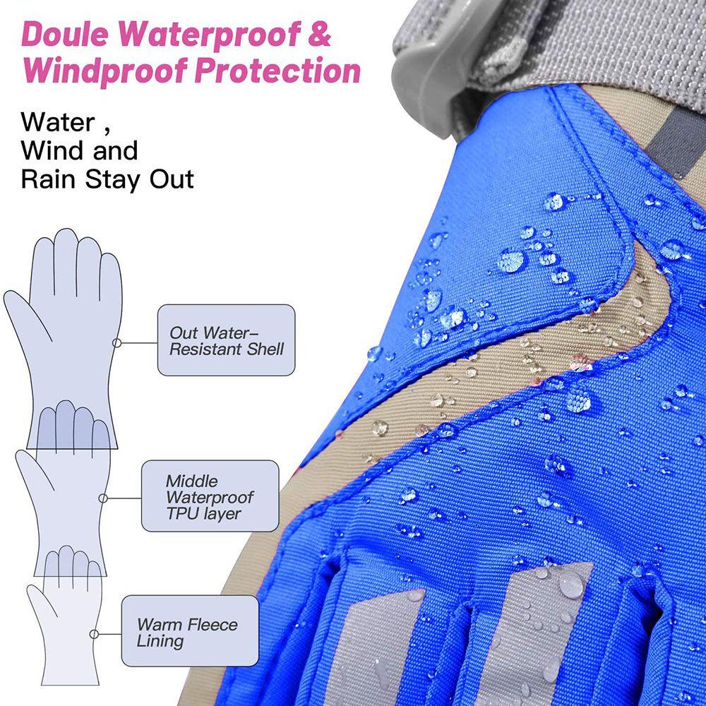 New Children Kids Windproof Warm Gloves Non-slip Boy Girls Ski Snowboard Windproof Waterproof Thicken Keep Warm Winter Must