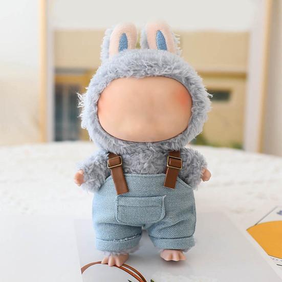 Doll Clothes Set for 15/17cm La Bubu Overalls Glasses Hats And Shoes Set Stylish Dolls Wardrobe Accessories