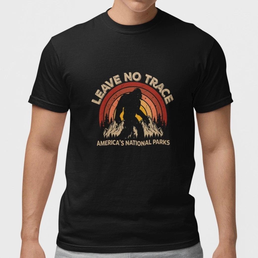 Leave No Trace T Shirt National Parks Hiking Camping Outdoor Nature Tee Gift XS