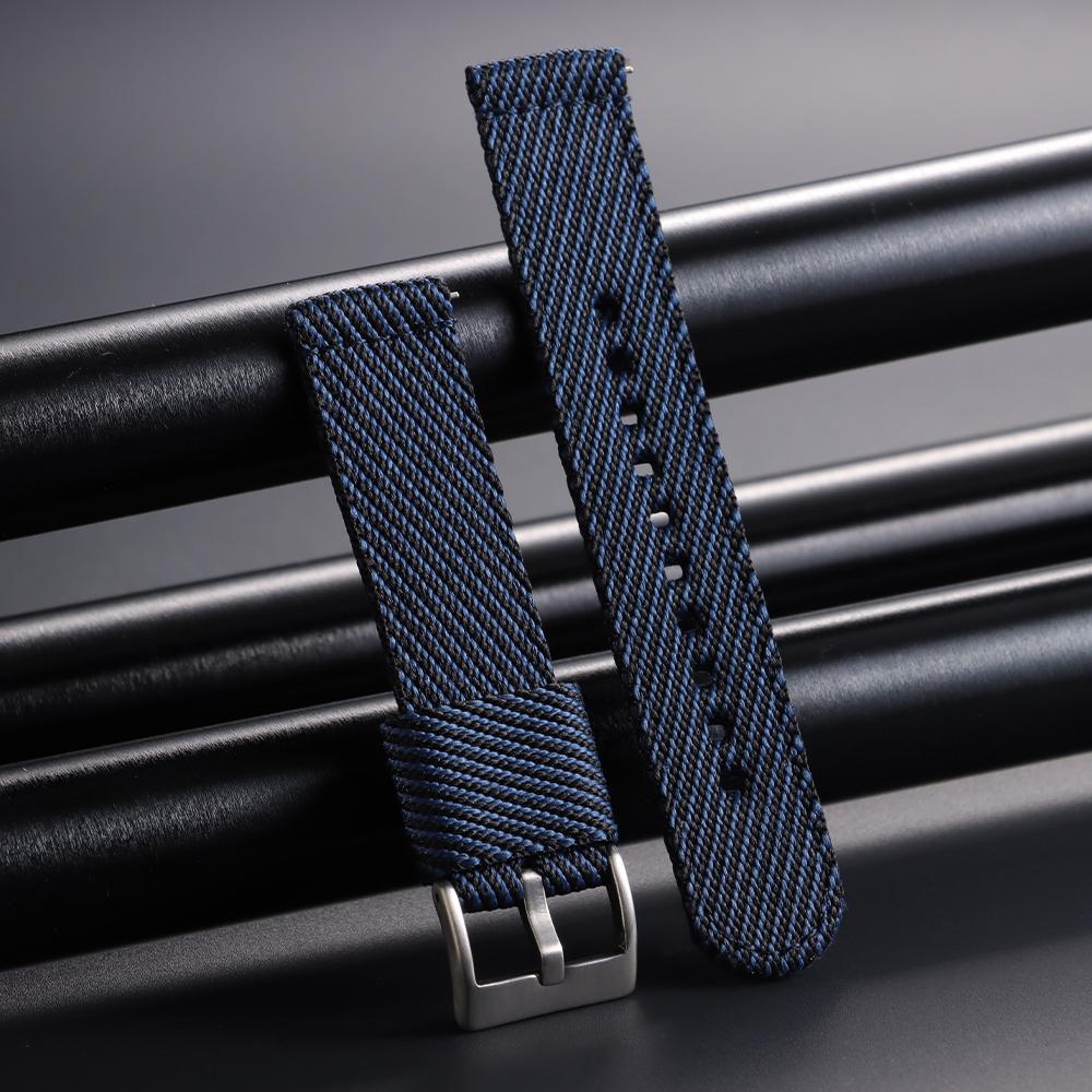 Nylon Strap 20 22mm for Tudor for Omega Watch Band  for Seiko Canvas Fabric Band Men Woven Military Sport Quick Release Bracelet
