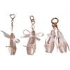 Pink Color Mini Ballet Shoes Pendant Phone Charm Ballet Shoes Key Holder Jewelry Gift