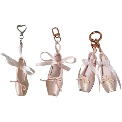 Bag Pendant Ballet Shoes Keychain Phone Charm Ballet Shoes Key Holder  Women and Girls