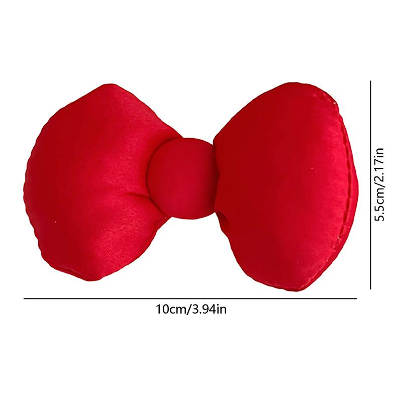 1/5Pcs Large Size Red Bowknot Hair Clips Women Sweet Duck Bill Bangs Hairpins Girl Cotton Filling Cute Children Fashion Headwear