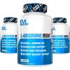 EVLUTIONNUTRITION L-Arginine 1500mg Capsules 100 Tablets 3 Pcs