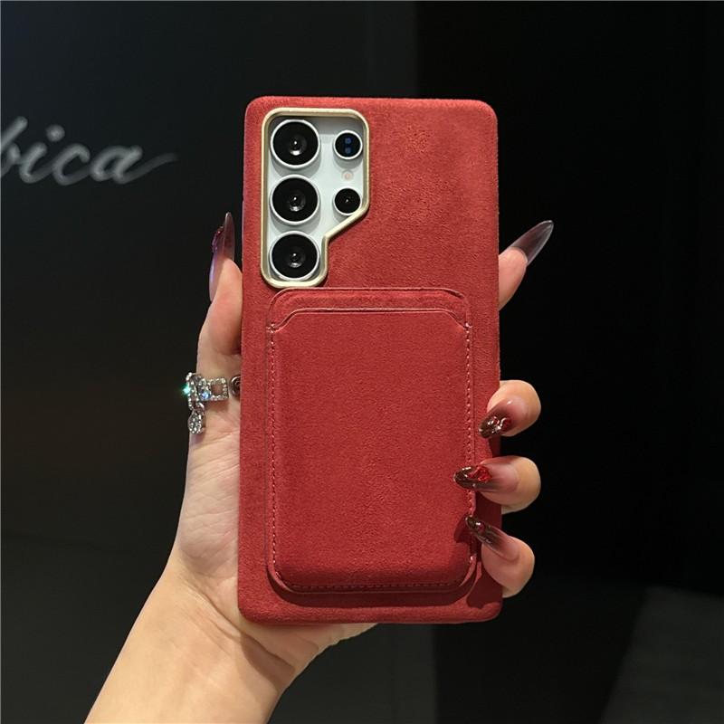 Premium Suede Leather Magnetic Suction Case For Samsung Galaxy S26 Ultra S24 Plus S25U Luxury 2 in 1 Removable Card Wallet Cover