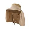 Men's and Women's Summer Big Brim Sun Hat Outdoor UV Protection Neck Sun Hat Seaside Face Hat