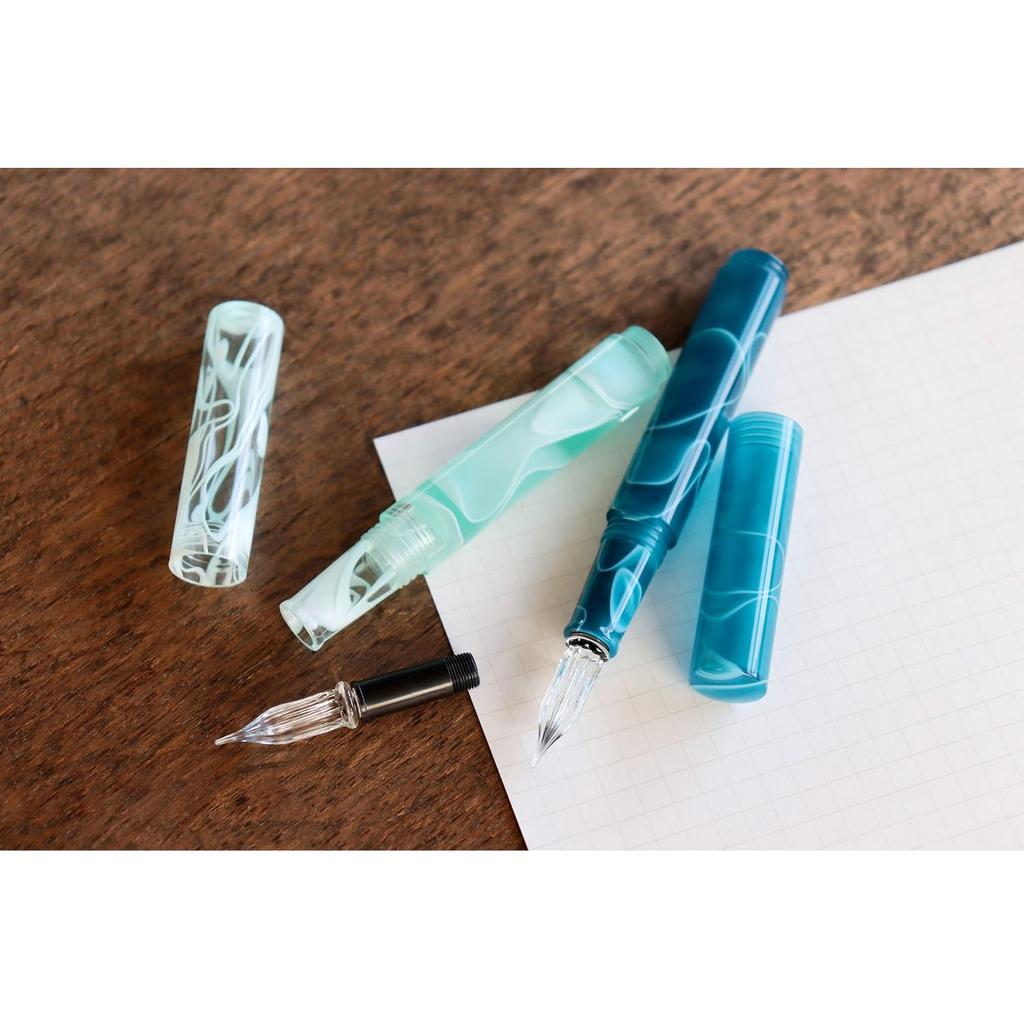 Teranishi Guitar Aurora Glass Pen Replacement Nib with Cap MSIN-GLAA