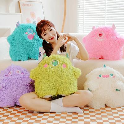 Cute Little Monster Throw Pillow Office Nap Cushion Sleeping Doll Big Doll Sleeping Doll Birthday Gift Female