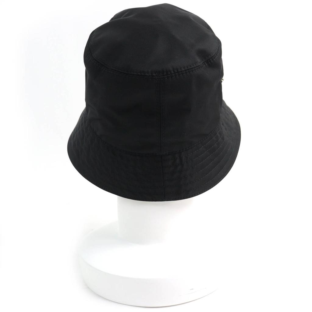 Great PRADA hat Triangle logo with Re-Nylon bucket hat Women M 1HC137 Used