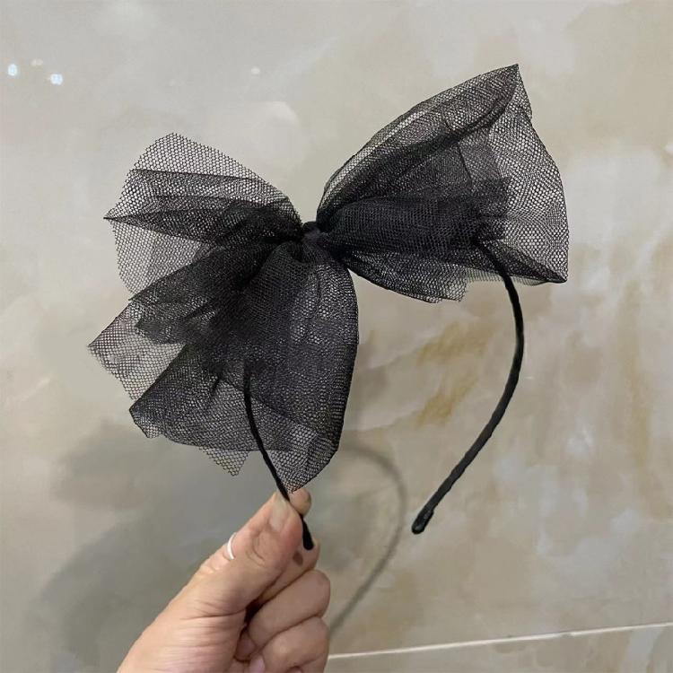 Vintage Gothic Lace Bow Headband Womens Headpiece Wedding Halloween Headwear