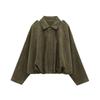 TAOP&ZA Women's Suede Bomber Jacket - Summer Commute Fashion