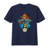 Vintage Splash Mountain T Shirt Gray Size S M L XL HNS vintage Washed Comfortable streetwear Breathable graphic