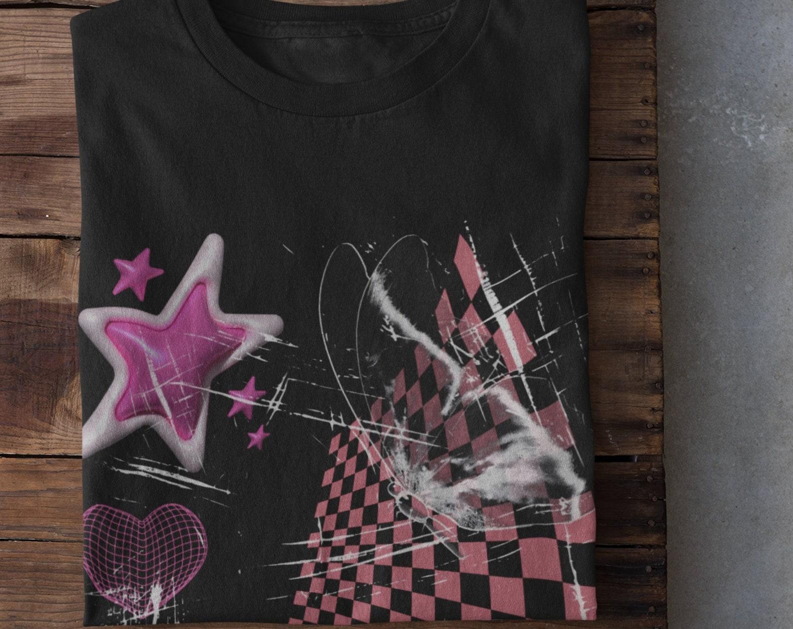 Y2k Butterfly shirt, Dark Academia Clothing, Goth Clothing, Trad Goth, Mall Goth, Tattoo Tshirt, Dark Fairycore Grunge 4XL