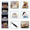 4 Lagen Graue PVC Hängende Aufbewahrungstasche Multifunktionale Stoff Aufbewahrungstasche Organizer Hinter der Tür 1 Stück