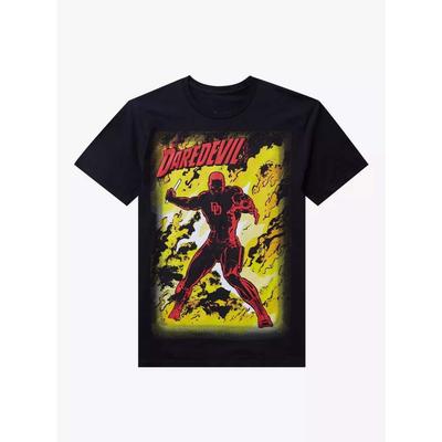 Γνήσιο 2026 Νέο Daredevil Comics Ζωγραφική Jumbo Μεγάλο Μέγεθος Ανδρικό Κοντομάνικο Χαλαρό T-Shirt με Στρογγυλή Λαιμόκοψη
