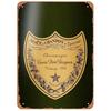 Segno in Latta Metallico Retrò Champagne Francese Decorazione Murale