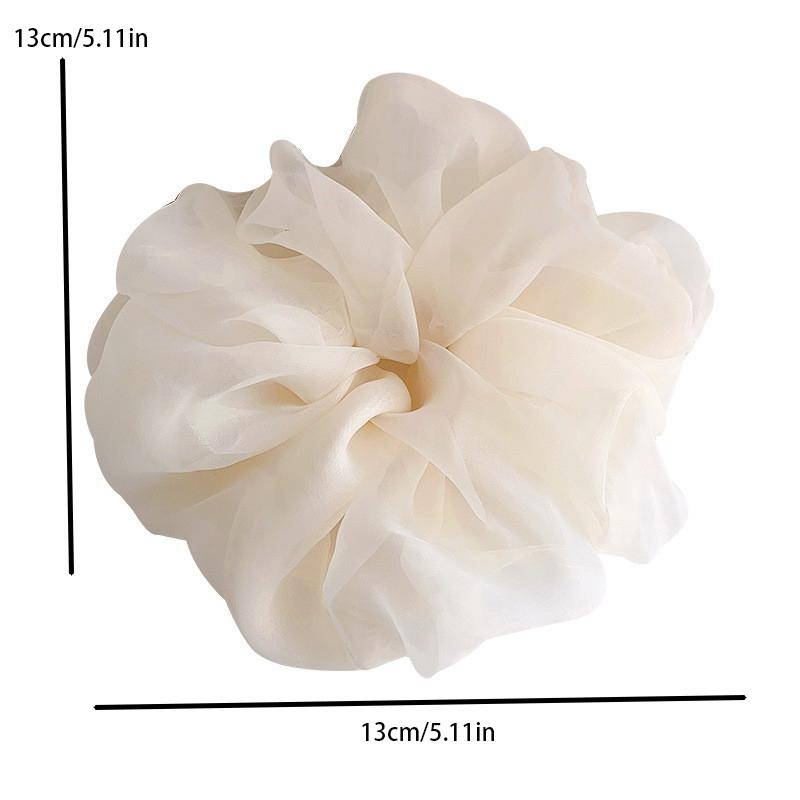 Large Mesh Hair Rope for Women Simple Fashiona Girl hair tie Hair Ring Simplicity High Ponytail Scrunchie