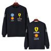 Unisex Men Women Thicken Autumn and Winter F1 Ferrari Racing Print Crewneck Sweatshirt Casual Loose Long Sleeve Pullover Sport Streetwear