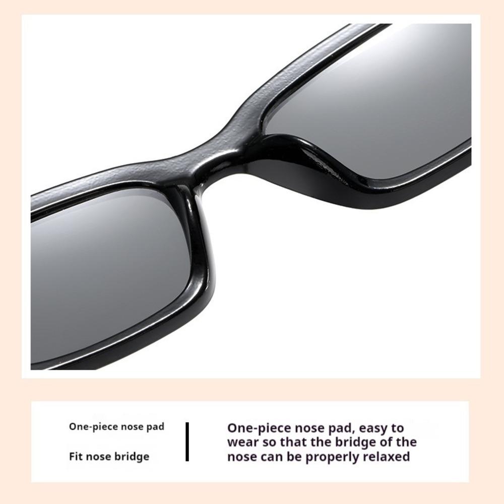 2026 Children's Rectangular Street Photography Baby Sunglasses Trendy Boys And Girls Cool Black Cat Eyes Personalized