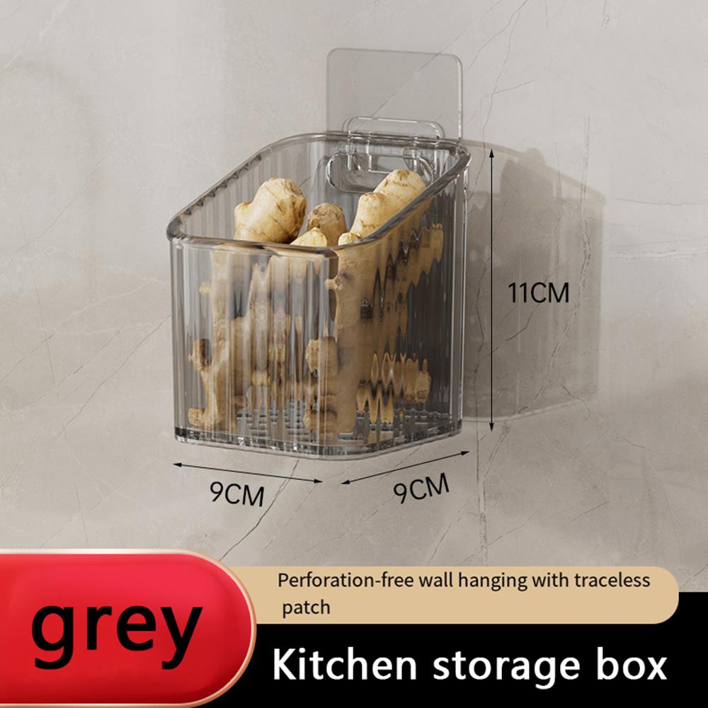 

Коробка для хранения кухонная полка корзина для хранения многофункциональный органайзер коробки настенный чехол для хранения лука-шалота имбиря чеснока
