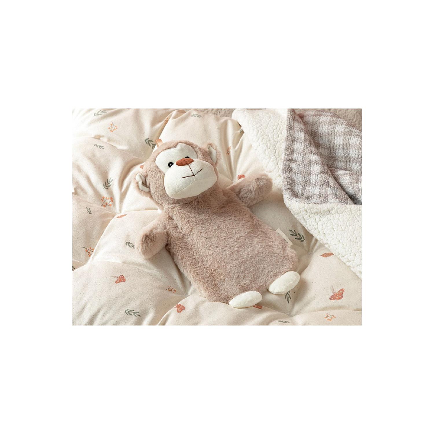 

Плюшевый детский мешок для горячей воды Little Monkey, 750 мл, бежевый