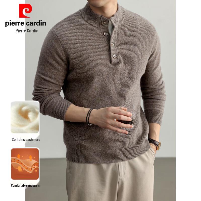 Pierre Cardin Premium Wool-Cashmere Blend Mock Neck Sweater