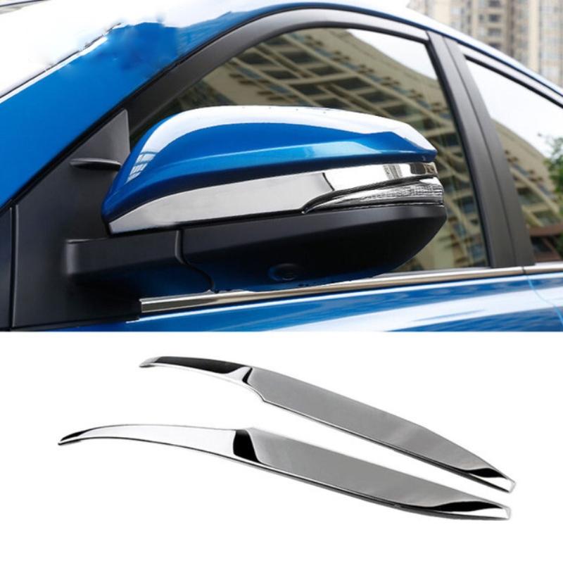 For Toyota RAV4 RAV 4 2014 2015 2016 2017 2018 ABS Chrome Accessories Car Rearview Mirror Turning Decoration Strip Cover Trim