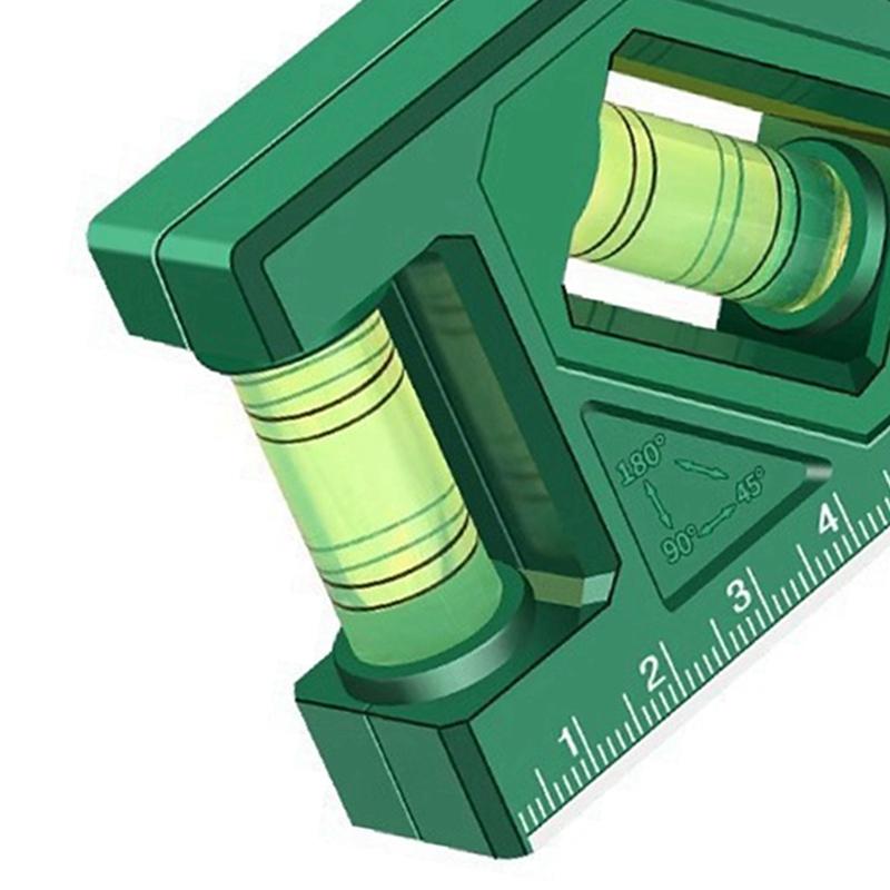 AB34-BAOLIAN Mini Level High Precision Horizontal Vertical Measurement Metric Ruler Protractor Home Portable Magnetic Pocket Lev