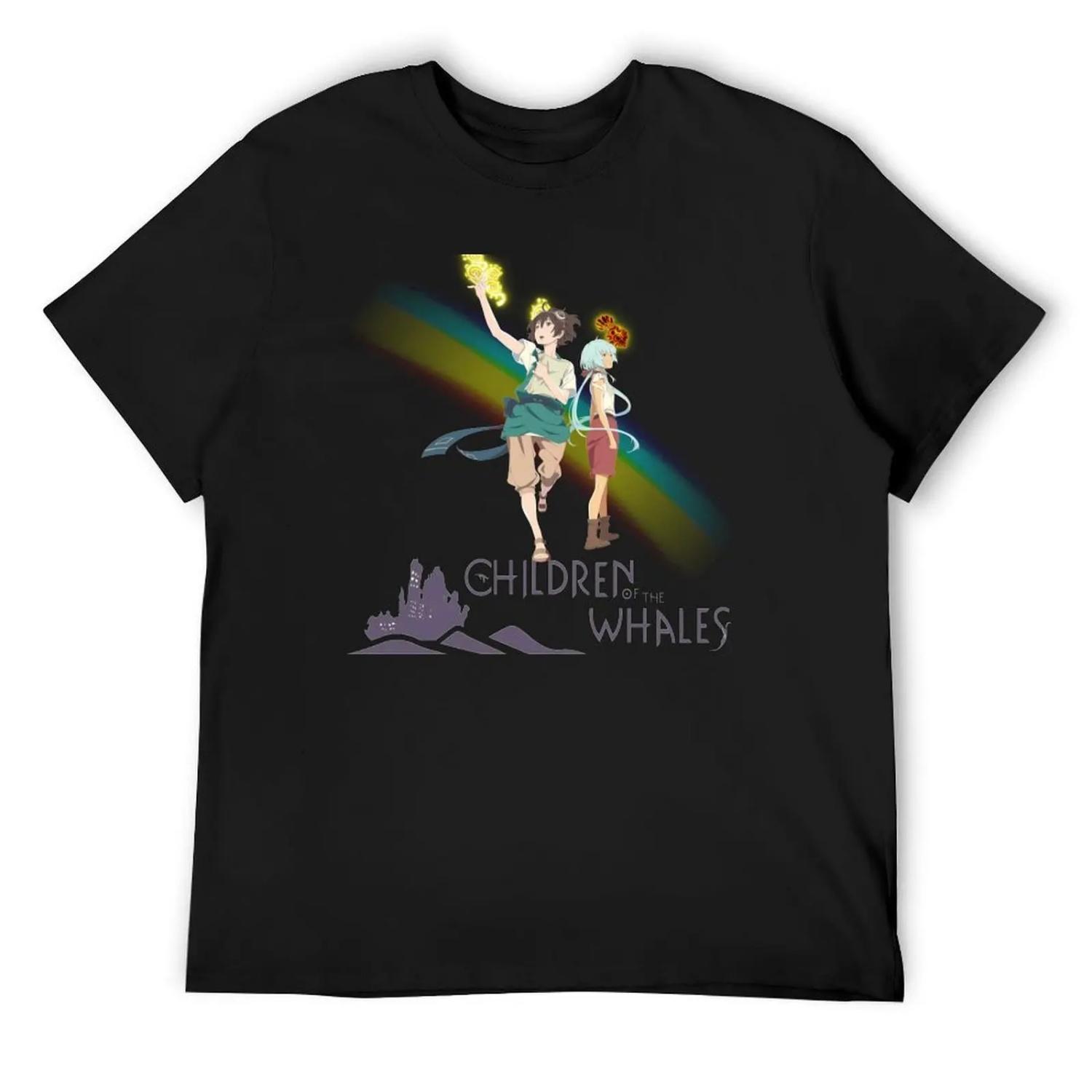 

Children of the whale T-Shirt vintage graphic tee animal prinfor boys Man t-shirt Anime t-shirt mens white t shirts XXXXXL чорний