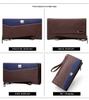 Men's Cross-Border Patchwork Creative Wristlet: Minimalist Business Clutch with Large Capacity for Mobile Devices.