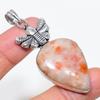 Sunstone Gemstone Handmade 925 Sterling Silver Jewelry Pendant 2.48" KJ-207