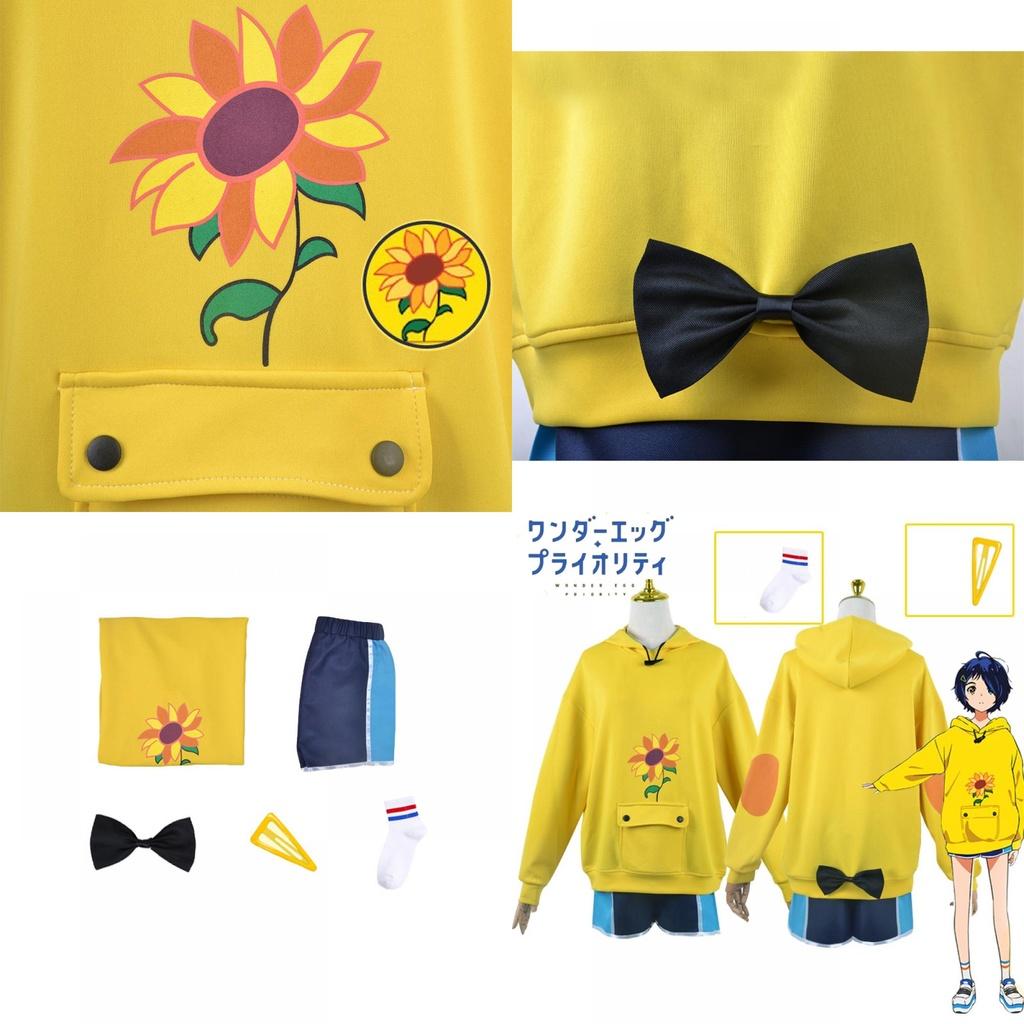 Fühle dich wie ein Charakter mit diesem Wonder Egg Priority Ai Ohto Hoodie Sweatshirt Shorts Cosplay Halloween Kostüm