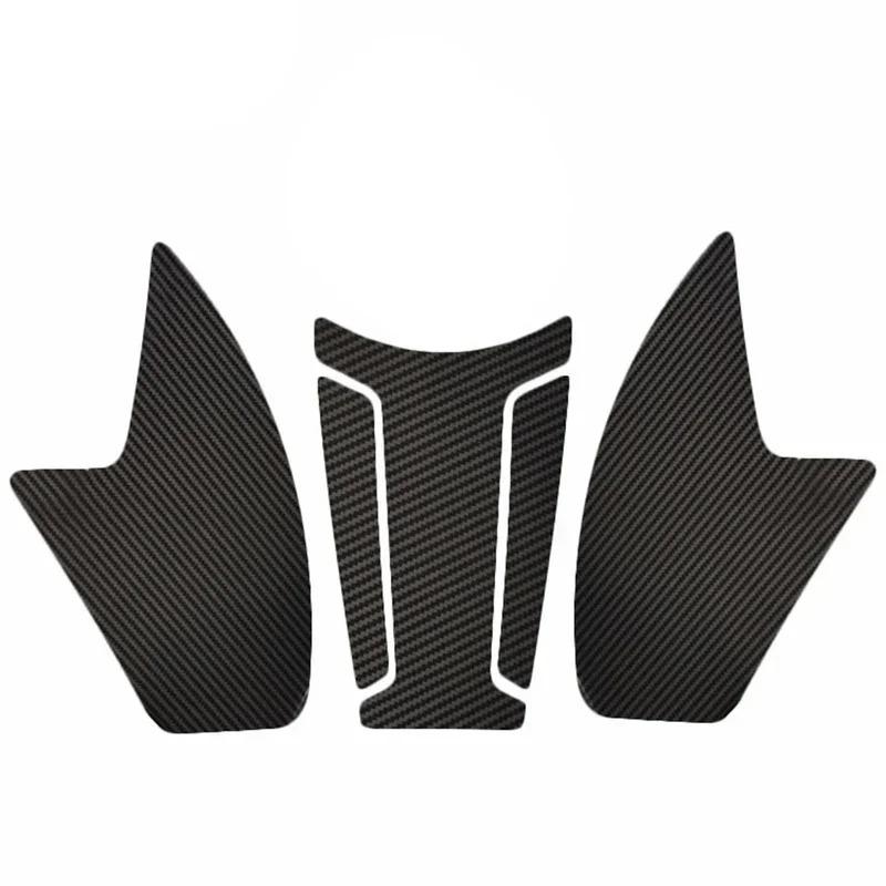 350AC Motorcycle 3D Carbon Fiber Anti Slip Fuel Tank Pad Protector Side Knee Grip Sticker Pads For Loncin Voge 350AC 350 AC