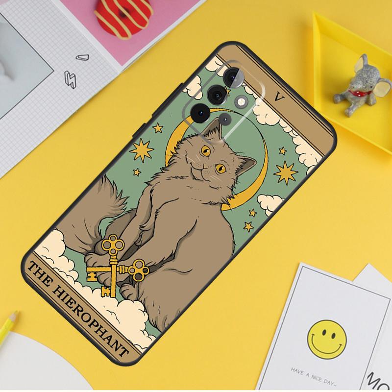 Cats Tarot Witchcraft Case For Samsung Galaxy A16 A26 A36 A56 A06 A55 A35 A15 A53 A32 A52 A33 A13 A14 A34 A54 A17