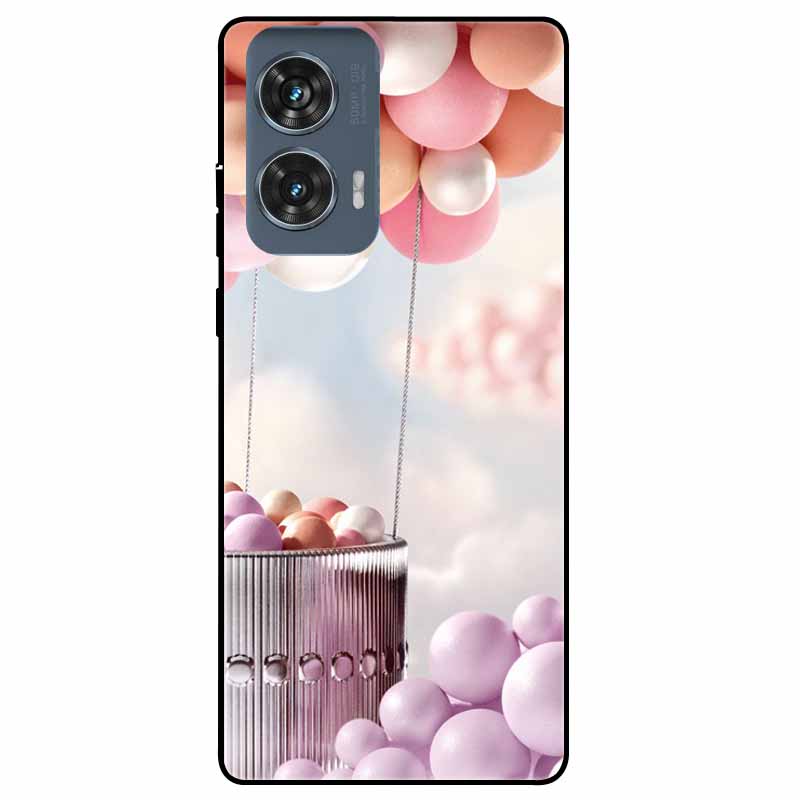 For Moto Edge 50 Fusion Case Silicone Space Animal TPU Soft Black Cover For Motorola Edge 50 Fusion Cases 50Fusion Cool TPUCover