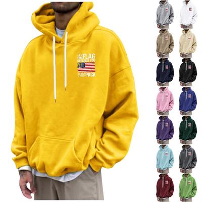 Men's Loose Printed Hooded Sweatshirt Men's Casual Fashion Sports Sweatshirt