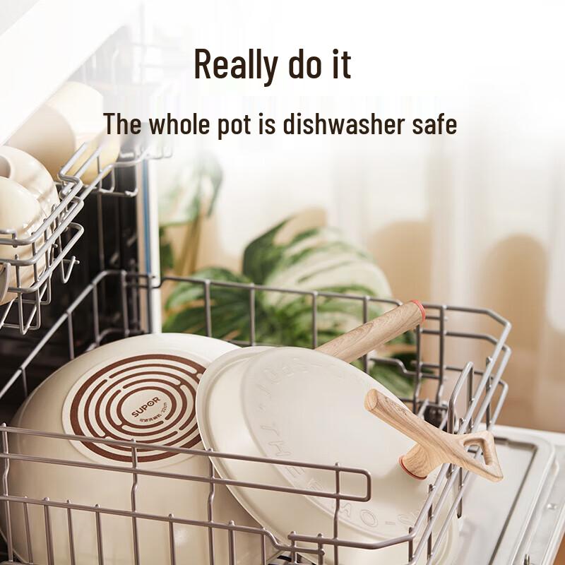 SUPOR 30cm Antihaft-Wok mit Temperaturanzeige