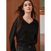 Giovanni Valentino Detachable Scarf V-Neck Knit Sweater