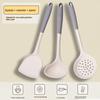 1/2/3/4set Grey white silicone spatula soup spoon set non-stick pan cooking tools kitchen cooking kit