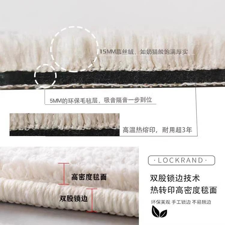 Morandi Color Bedroom Bedside Carpet Master Bedroom Bedside Floor Mat Room Premium Sense Floor Mat Long Strip Machine Washable Mat