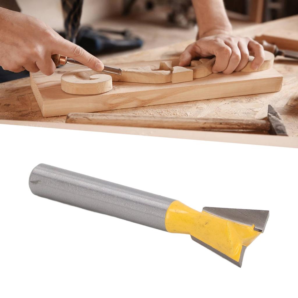 Woodworking Dovetail Router Bit 1Celsius4in Shank Tungsten Steel Alloy Router Bit for Trimming