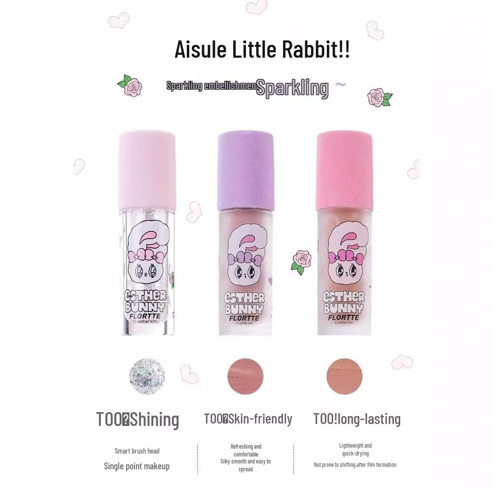 Born Pink FLORTTE/Flower Knows Liquid Eyeshadow Palette: Shimmer & Matte for Under Eye Brightening