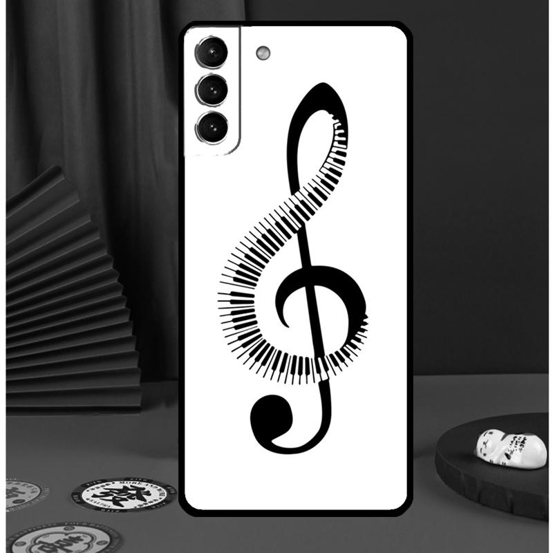Music Notes Treble Clef Phone Case For Samsung Galaxy S24 Ultra S9 S10 S20 FE S21 S22 S23 Plus S25 Ultra Back Cover