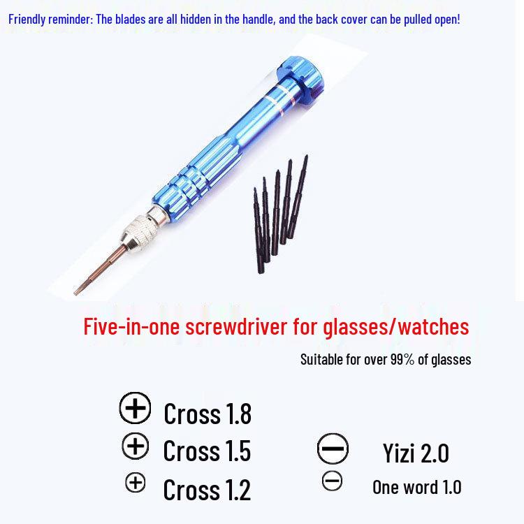 Precision Screwdriver Set for Clocks, Watches, Eyeglasses, Phones, and Remote Controls
