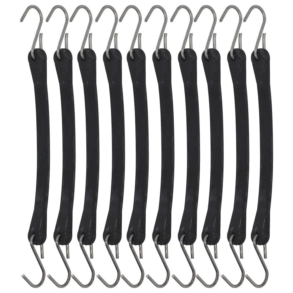 10 Pcs Truck Tie Down Cord 10in Heavy Duty Motorcycle Trailer Tow Rope Bungee Cord Tarp Straps with Hook