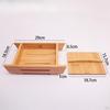 DIY Tofu Maker Molding Tool with Drainage Groove Wooden Frame for Cheese